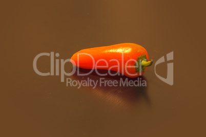 Orange colorful healthy organic pepper