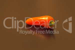 Orange colorful healthy organic pepper