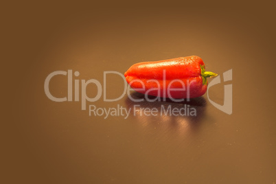 Red, colorful healthy organic pepper