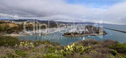 Dana Point Harbor from the hiking path
