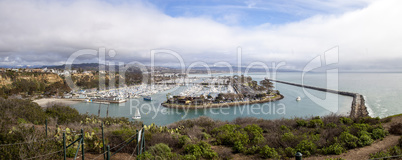 Dana Point Harbor from the hiking path