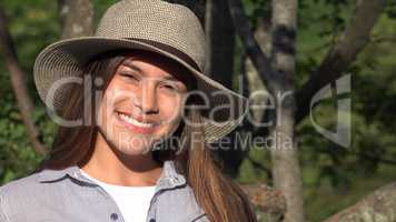 Smiling Teen Girl In Summer