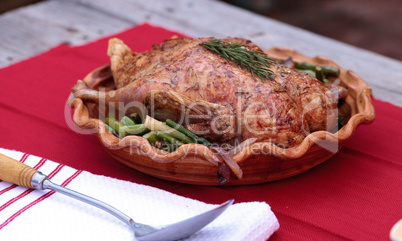 Rosemary roasted duck