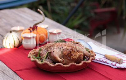 Rosemary roasted duck