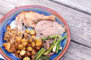 Rosemary roasted duck