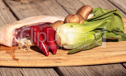 Natural raw duck breast