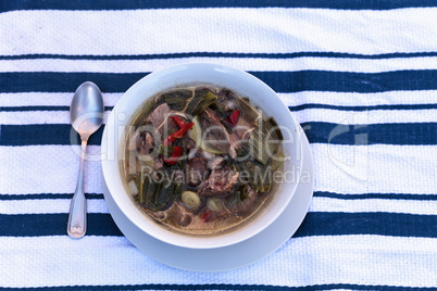 Duck breast soup