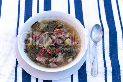 Duck breast soup