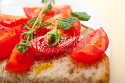 Italian tomato bruschetta