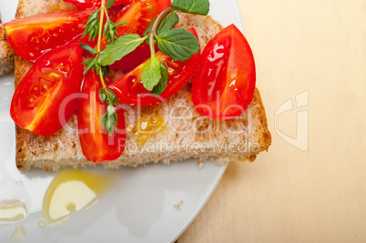 Italian tomato bruschetta