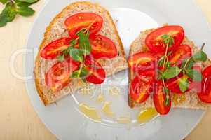 Italian tomato bruschetta