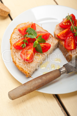 Italian tomato bruschetta