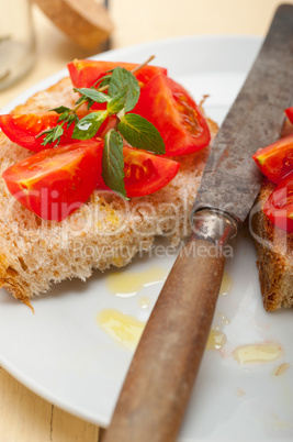 Italian tomato bruschetta