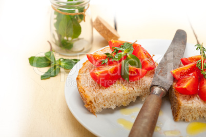 Italian tomato bruschetta