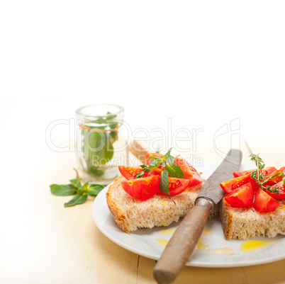 Italian tomato bruschetta