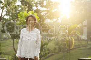 Asian seniors woman portrait