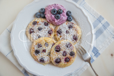 Blaubeer Pfannkuchen