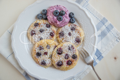 Blaubeer Pfannkuchen