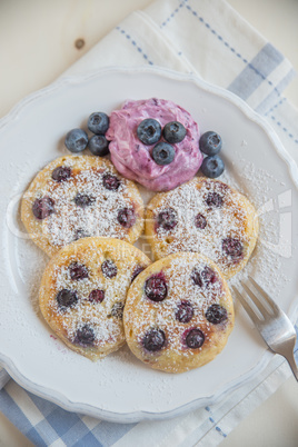 Blaubeer Pfannkuchen