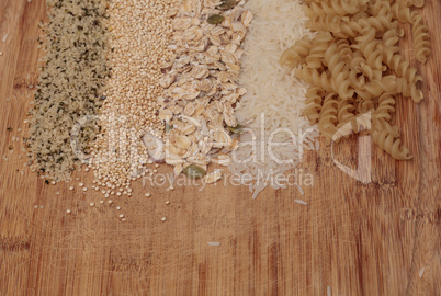 Multiple organic grains