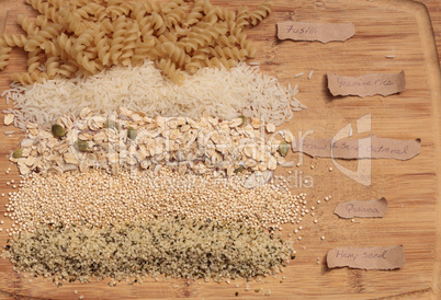 Multiple organic grains