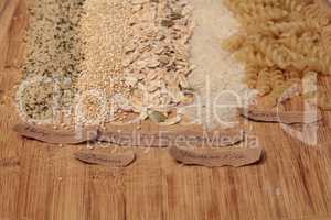 Multiple organic grains