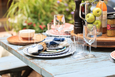 Rustic farm place setting