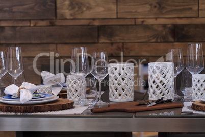 Rustic farm place setting