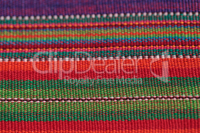 Macro of textured colorful fabric Macro of textured colorful fabric