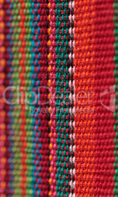 Macro of textured colorful fabric Macro of textured colorful fabric
