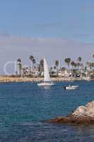 Boat leaving the harbor