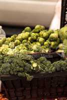 Brussels sprouts and broccoli