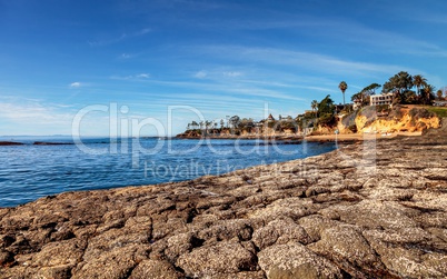 Blue sky over Diver’s Cove Beach