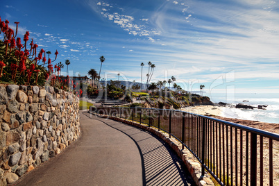 Heisler Park walkway overlooking the coastline