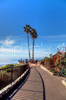 Heisler Park walkway overlooking the coastline