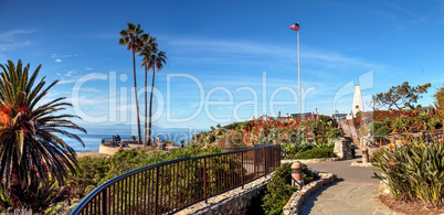 Heisler Park walkway overlooking the coastline