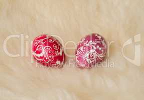Easter eggs painted in the traditional way