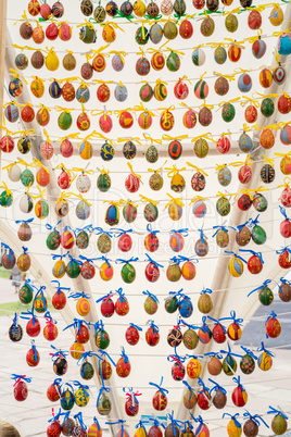 Painted colorful easter eggs Painted colorful easter eggs