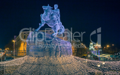 Christmas decorations in Kiev, Ukraine