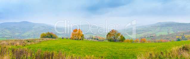 Autumn mountain panorama