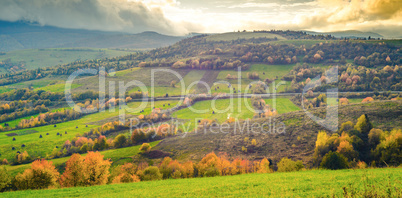 Autumn mountain panorama