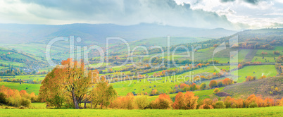 Autumn mountain panorama