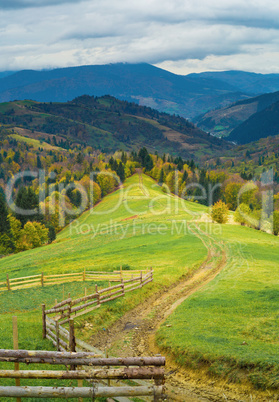 Autumn mountain landscape