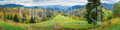 Autumn mountain panorama