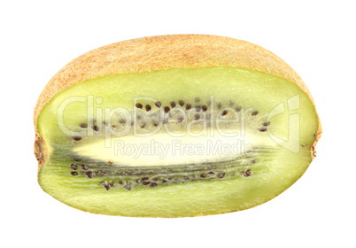 raw kiwi isolated on white