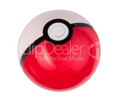 plastic game toy ball isolated