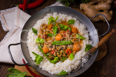 Veal Fricassee with rice