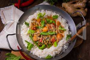 Veal Fricassee with rice