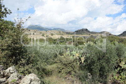 Landschaft bei Castiglione di Sicilia, sizilien