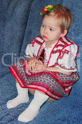 baby in Ukrainian national suit